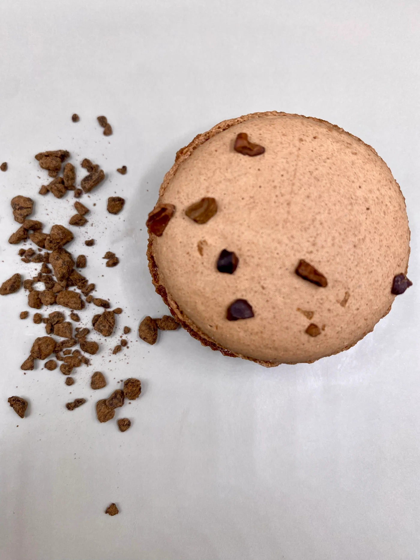Macaron chocolat noir grand cru